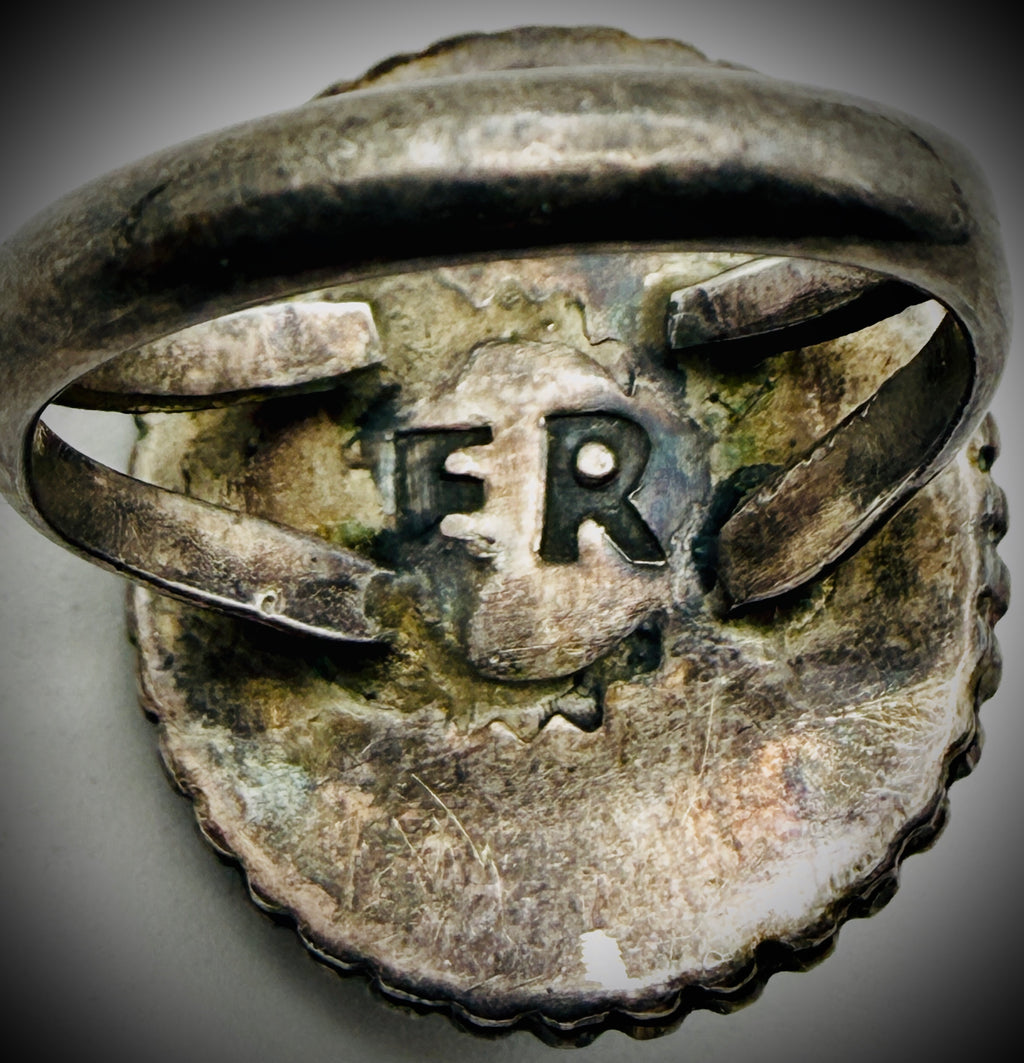 Vintage Sterling Ring — Signed “ER” — Size 6.5, 7g