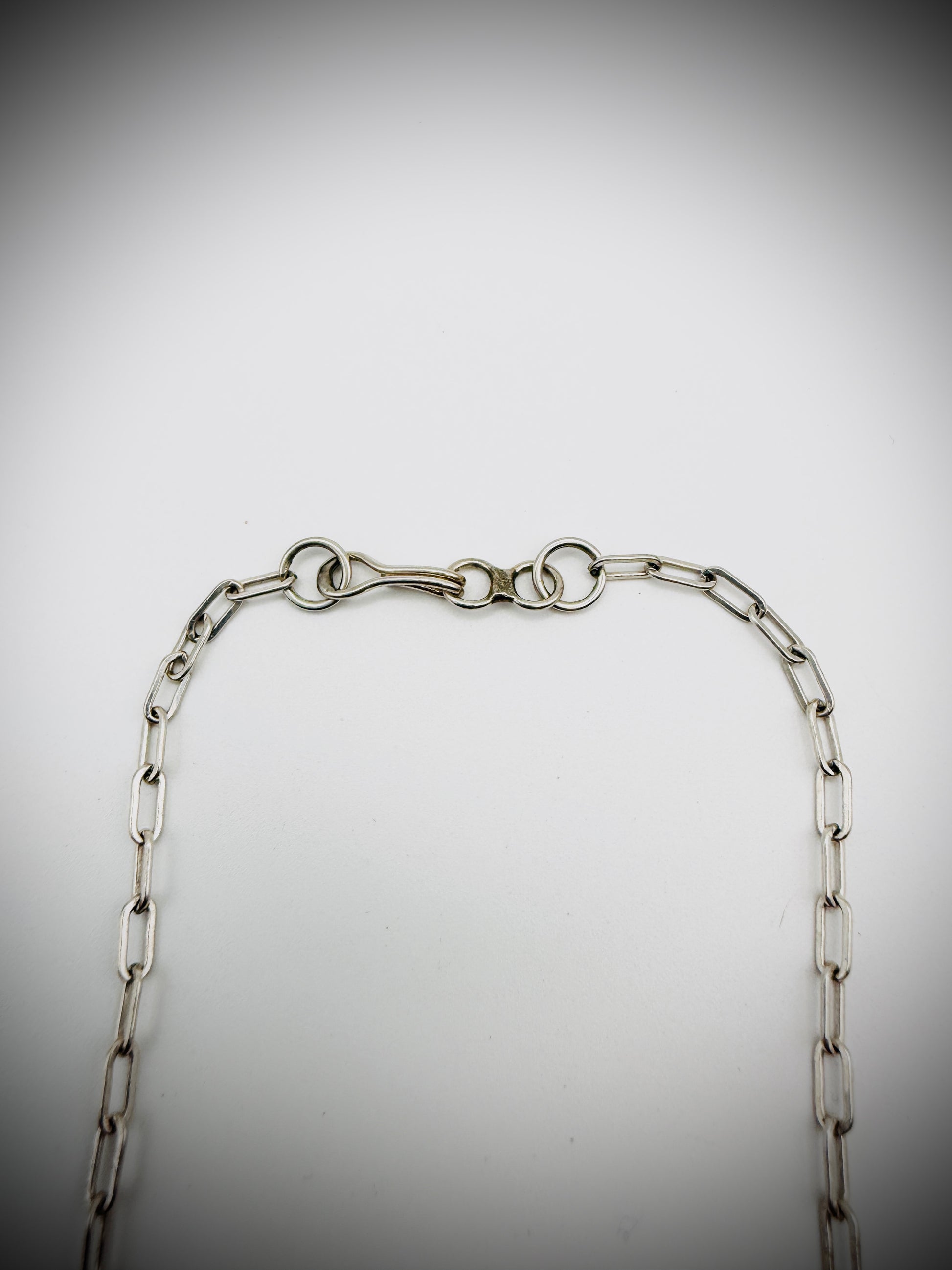 Vintage Sterling Articulated Eagle Necklace — Artist-Stamped “F. TOM”