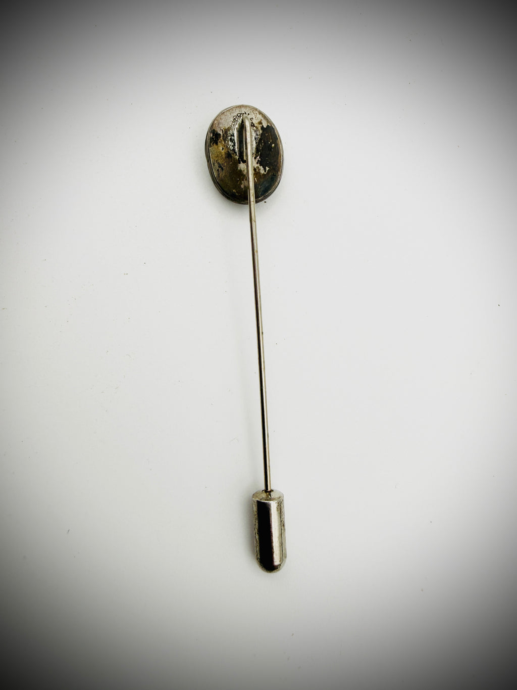 Vintage Sterling Silver Turquoise Hat Pin / Stick Pin