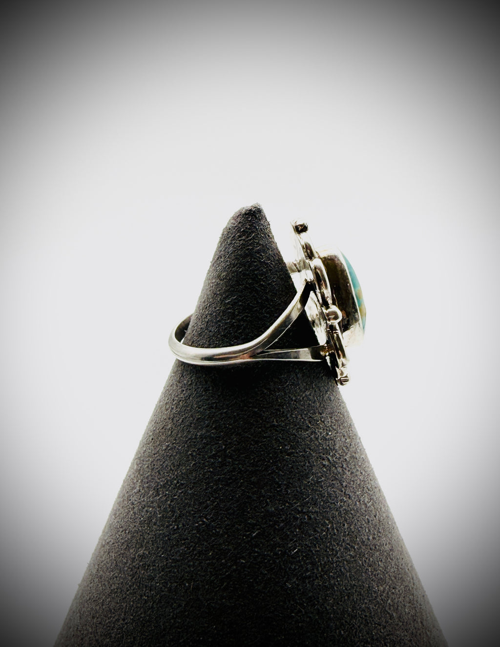 Priscilla Smith Navajo Turquoise Ring Sz 8.25