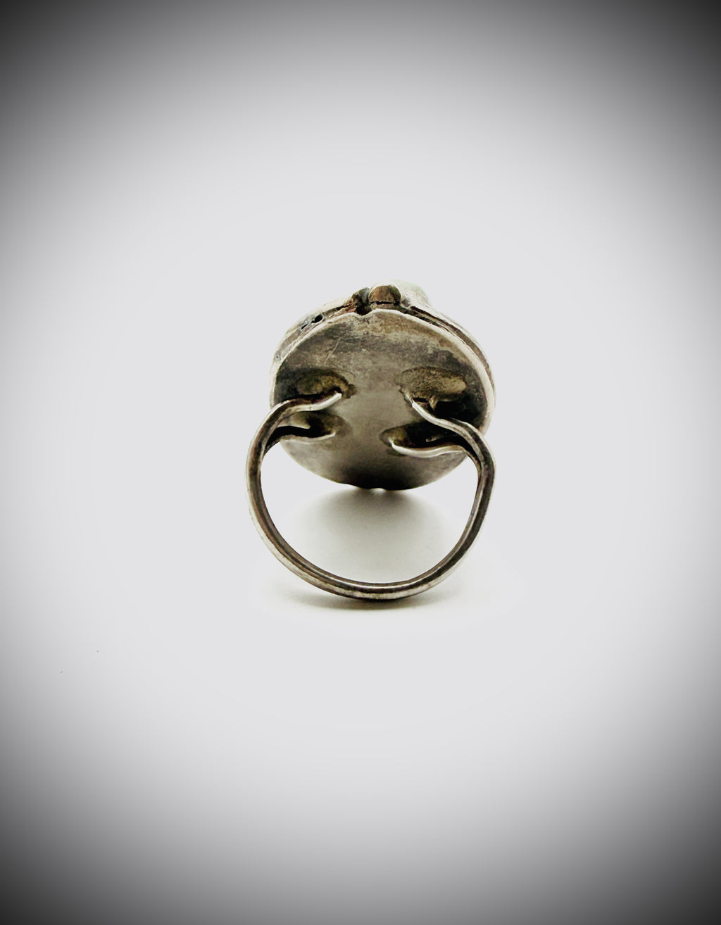 VINTAGE STERLING SILVER TURQUOISE RING | SIZE 4