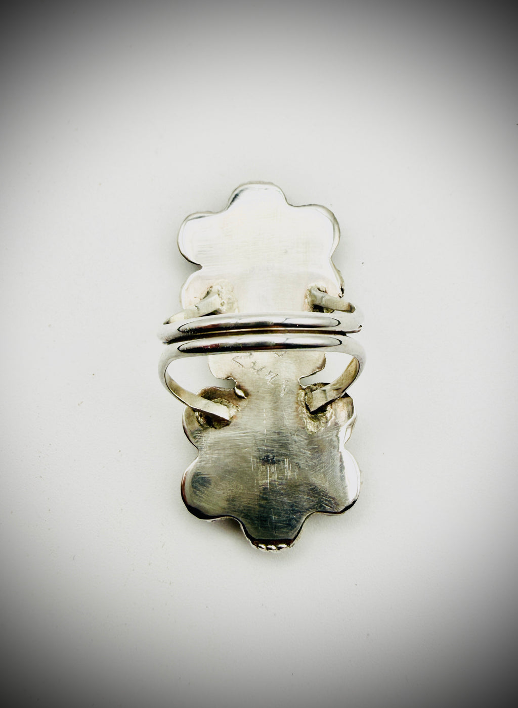 GINA DOSEDO ZUNI TURQUOISE FLOWER CLUSTER RING SZ 7.5